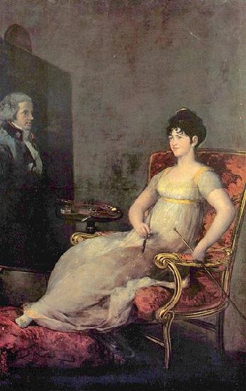 Francisco de Goya Portrat der Marquesa von Villafranca oil painting image